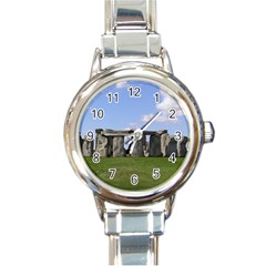 Stonehenge Round Italian Charm Watches by trendistuff