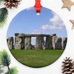 Stonehenge Round Ornament (two Sides)  by trendistuff