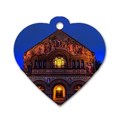 Stanford Chruch Dog Tag Heart (two Sides) by trendistuff