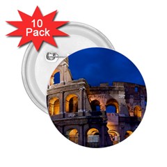 Rome Colosseum 2 2 25  Buttons (10 Pack)  by trendistuff