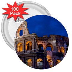 Rome Colosseum 2 3  Buttons (100 Pack) 