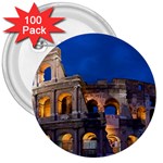 ROME COLOSSEUM 2 3  Buttons (100 pack)  Front