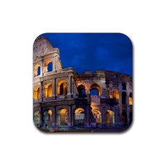 Rome Colosseum 2 Rubber Coaster (square)  by trendistuff