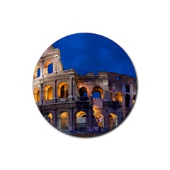 Rome Colosseum 2 Rubber Coaster (round)  by trendistuff