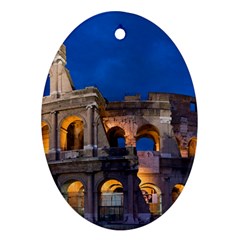 Rome Colosseum 2 Oval Ornament (two Sides) by trendistuff