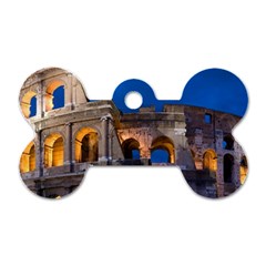 Rome Colosseum 2 Dog Tag Bone (two Sides) by trendistuff