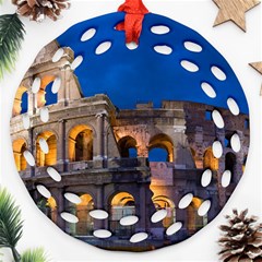 Rome Colosseum 2 Ornament (round Filigree)  by trendistuff