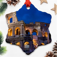 Rome Colosseum 2 Snowflake Ornament (2-side) by trendistuff