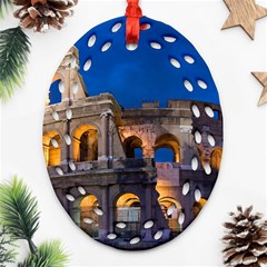 Rome Colosseum 2 Ornament (oval Filigree)  by trendistuff