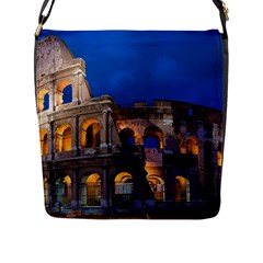 Rome Colosseum 2 Flap Messenger Bag (l)  by trendistuff