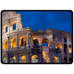 Rome Colosseum 2 Double Sided Fleece Blanket (large) 