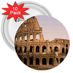 Rome Colosseum 3  Buttons (10 Pack)  by trendistuff