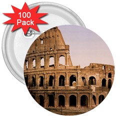 Rome Colosseum 3  Buttons (100 Pack)  by trendistuff