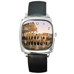 ROME COLOSSEUM Square Metal Watches Front