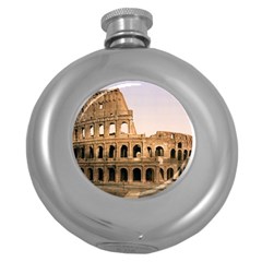 Rome Colosseum Round Hip Flask (5 Oz) by trendistuff