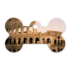 Rome Colosseum Dog Tag Bone (two Sides) by trendistuff