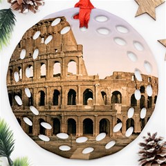 Rome Colosseum Ornament (round Filigree)  by trendistuff