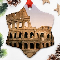 Rome Colosseum Snowflake Ornament (2-side) by trendistuff