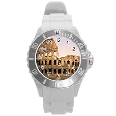 Rome Colosseum Round Plastic Sport Watch (l) by trendistuff