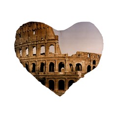 Rome Colosseum Standard 16  Premium Heart Shape Cushions by trendistuff