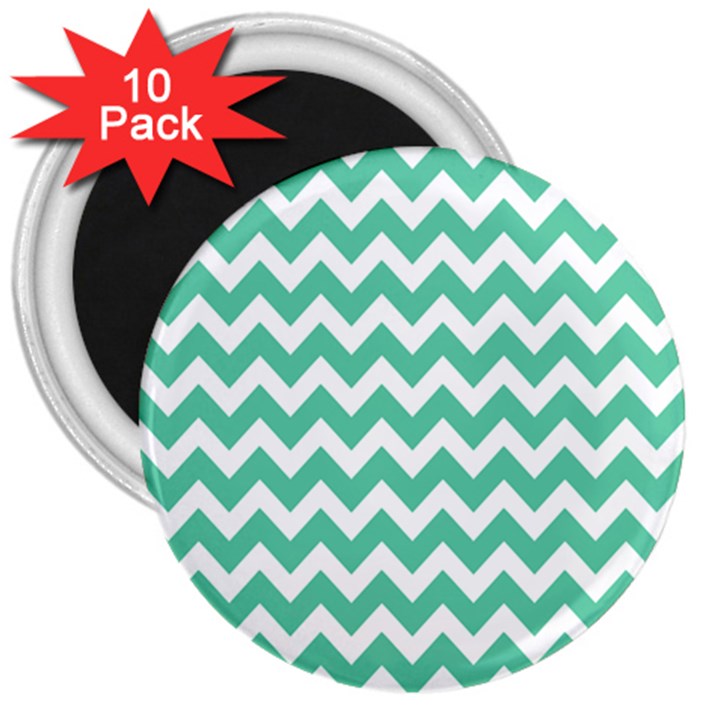 Chevron Pattern Gifts 3  Magnets (10 pack) 