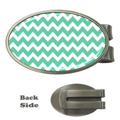 Chevron Pattern Gifts Money Clips (oval)  by GardenOfOphir