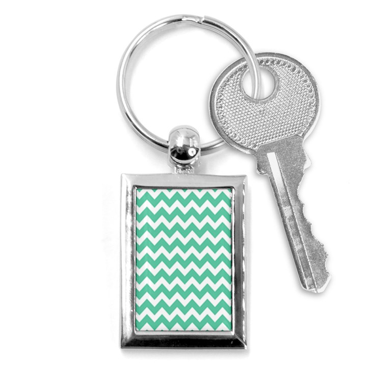 Chevron Pattern Gifts Key Chains (Rectangle) 