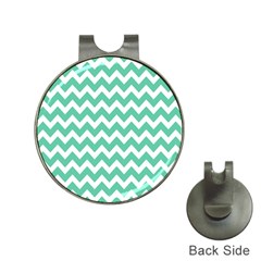 Chevron Pattern Gifts Hat Clips With Golf Markers