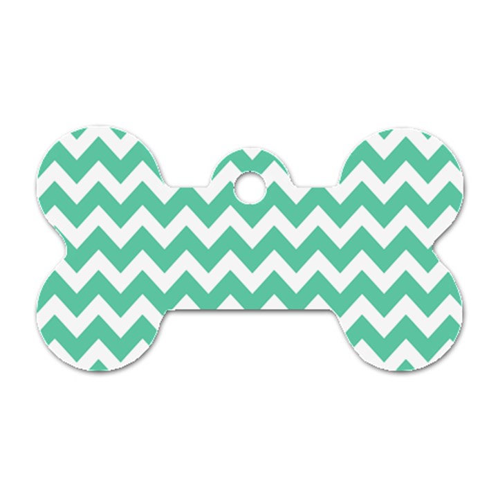 Chevron Pattern Gifts Dog Tag Bone (One Side)