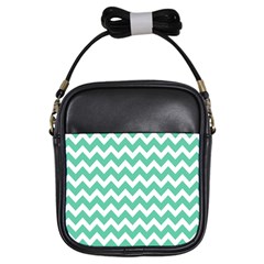 Chevron Pattern Gifts Girls Sling Bags by GardenOfOphir