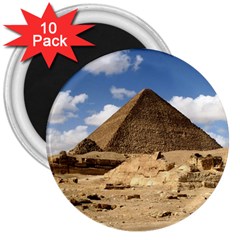 Pyramid Giza 3  Magnets (10 Pack) 