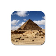 Pyramid Giza Rubber Square Coaster (4 Pack)  by trendistuff