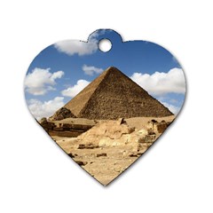 Pyramid Giza Dog Tag Heart (one Side) by trendistuff