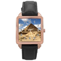 Pyramid Giza Rose Gold Watches by trendistuff