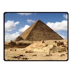 Pyramid Giza Double Sided Fleece Blanket (small)  by trendistuff