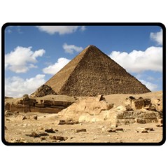 Pyramid Giza Double Sided Fleece Blanket (large)  by trendistuff