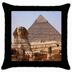 Pyramid Egypt Throw Pillow Cases (black) by trendistuff