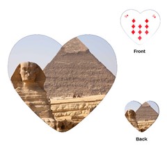 Pyramid Egypt Playing Cards (heart)  by trendistuff