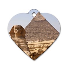 Pyramid Egypt Dog Tag Heart (one Side) by trendistuff