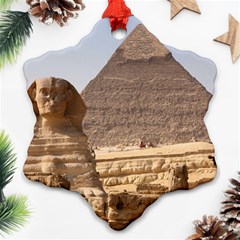 Pyramid Egypt Snowflake Ornament (2-side) by trendistuff