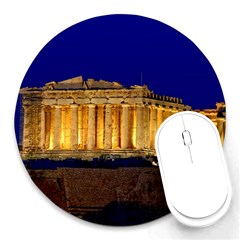 Parthenon 2 Round Mousepads by trendistuff