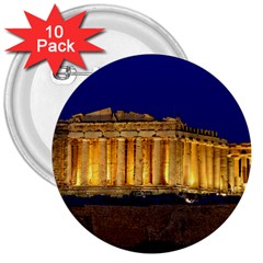 Parthenon 2 3  Buttons (10 Pack)  by trendistuff