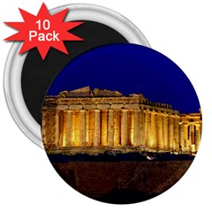 Parthenon 2 3  Magnets (10 Pack)  by trendistuff