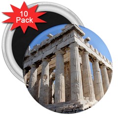 Parthenon 3  Magnets (10 Pack) 