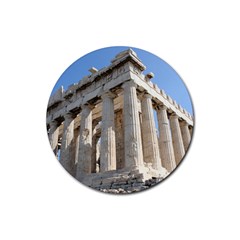 Parthenon Rubber Coaster (round)  by trendistuff