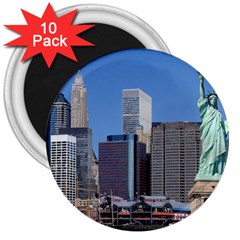 Ny Liberty 2 3  Magnets (10 Pack)  by trendistuff