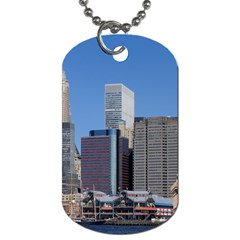 Ny Liberty 2 Dog Tag (one Side) by trendistuff