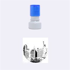 Ny Liberty 2 Rubber Round Stamps (small) by trendistuff