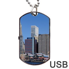 Ny Liberty 2 Dog Tag Usb Flash (one Side)