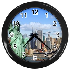 Ny Liberty 1 Wall Clocks (black)